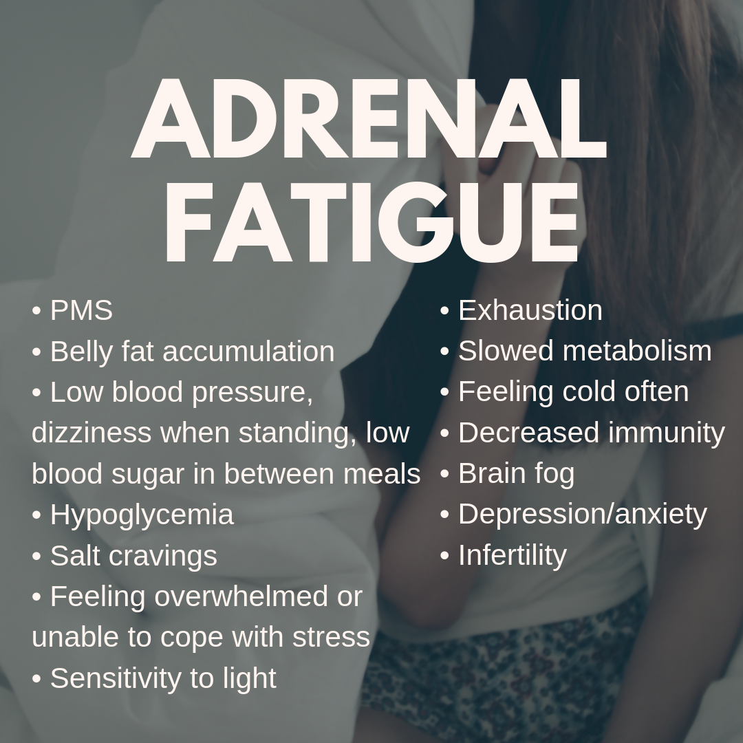 adrenal fatigue symptoms in females